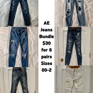 AMERICAN EAGLE Jeans Bundle Sizes 00-2